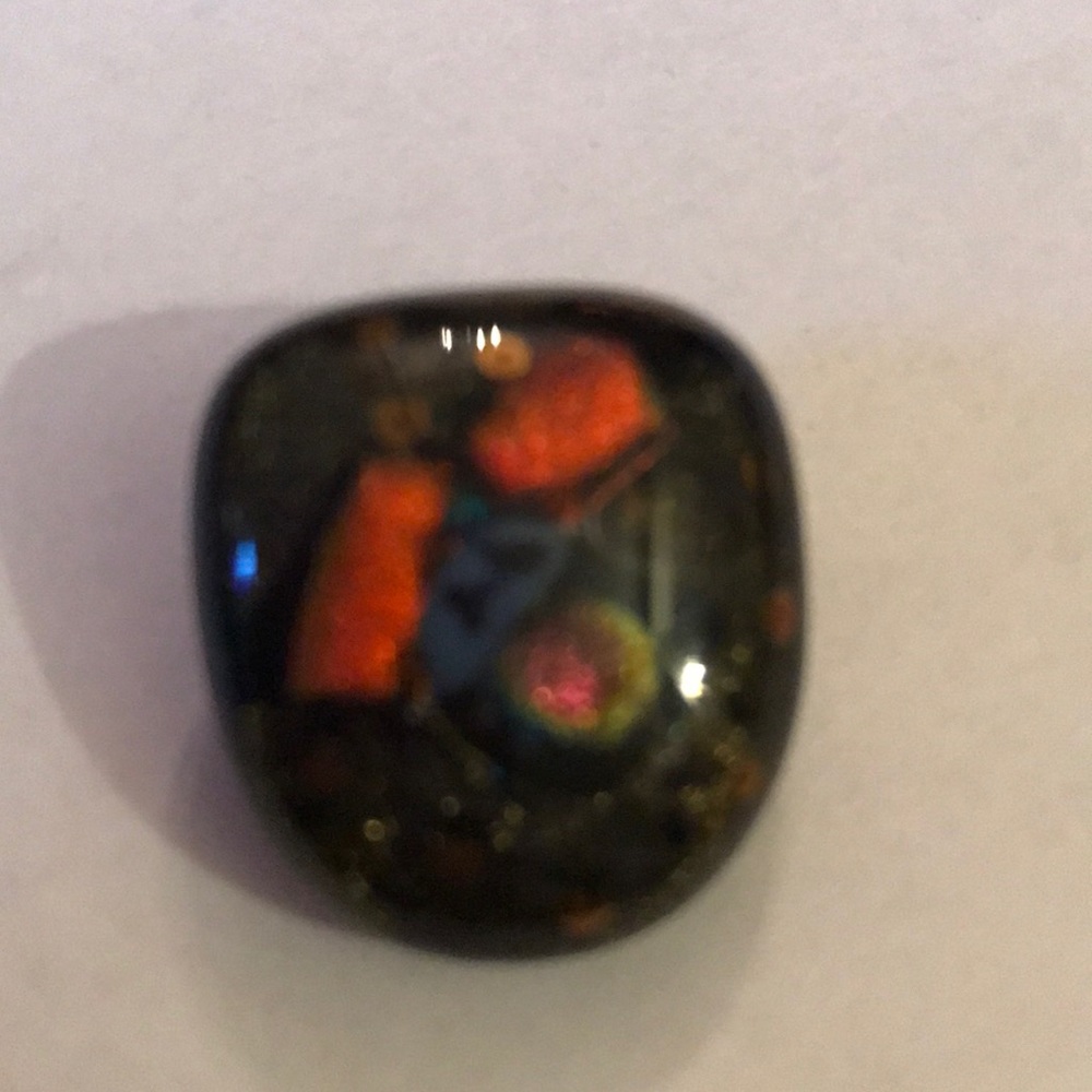 Vintage glass brooch